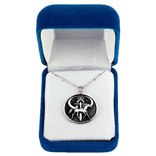 Men's The Journey Necklace - Influencers Ministries 925 Sterling Silver Pendant Necklace and 24 Inch Stainless Steel Chain