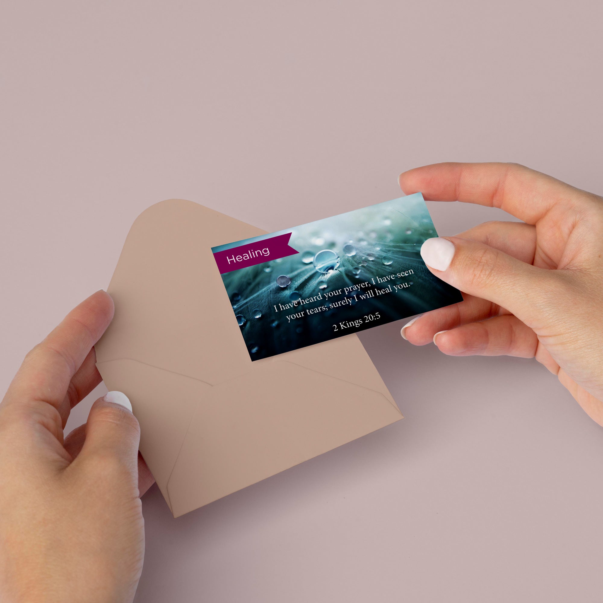 Pass Along Scripture Cards, Healing, Kings 20:5, Pack 25