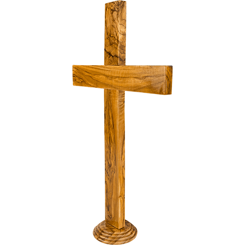 Large Olive Wood Standing Cross