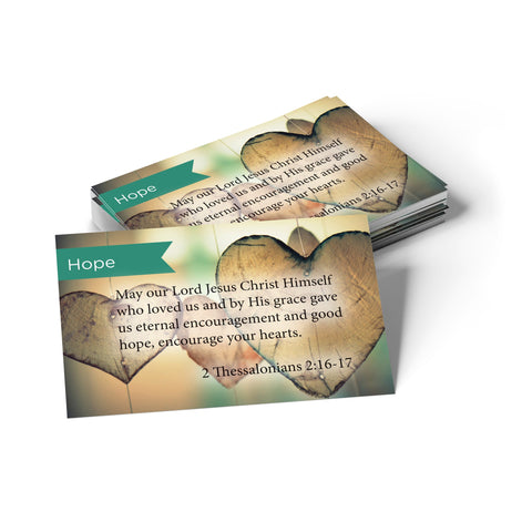 Hope, 2 Thes 2:16-17, Pass Along Scripture Cards, Pack 25
