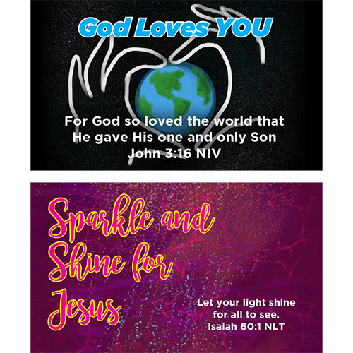 Children's Pass Along Pocket Scripture Card Variety Pack of 60 - Assortment 4