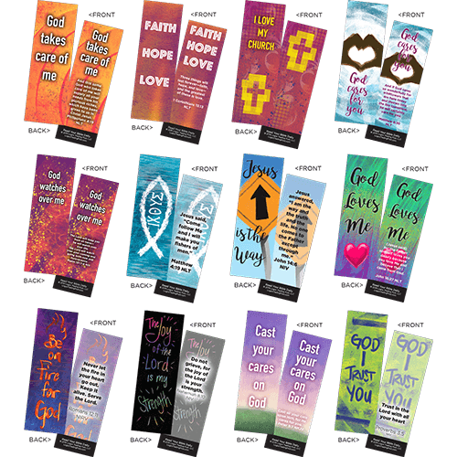 Children's Memory Verse Bookmarks, Variety Pack of 60 - Assortment 4