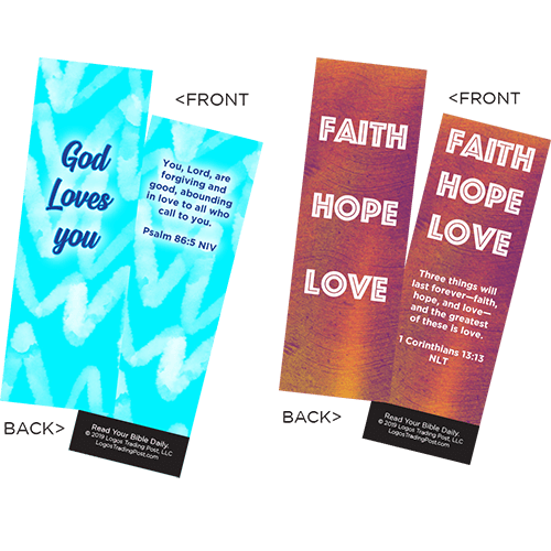 Children's Memory Verse Bookmarks, Variety Pack of 60 - Assortment 2