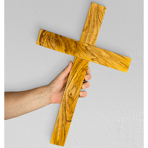 18" Olive Wood Wall Cross