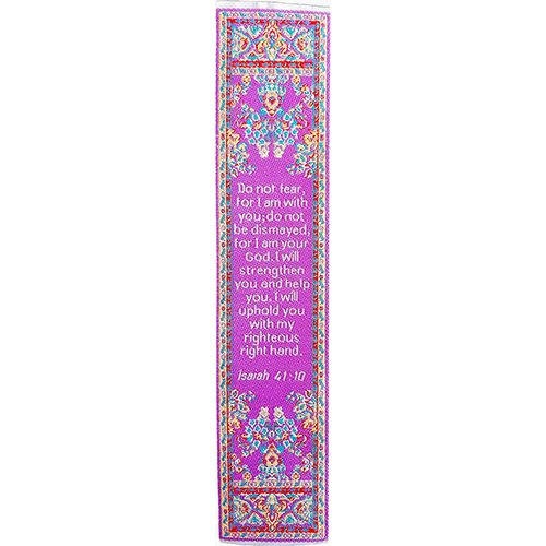 silky soft fabric bible verse bookmark #1