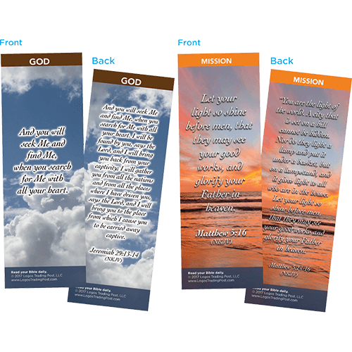Bible Verse Bookmarks Variety Pack of 60 - Assortment 5