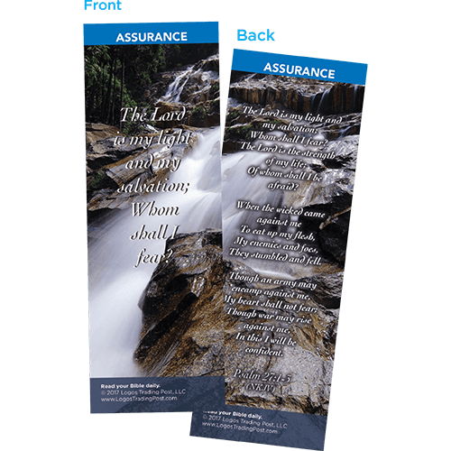 The Lord is My Light and My Salvation Bookmarks, Pack of 25 - Christian Bookmarks