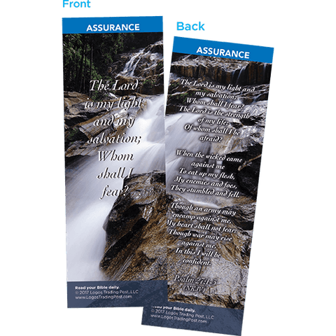 The Lord is My Light and My Salvation Bookmarks, Pack of 25 - Christian Bookmarks