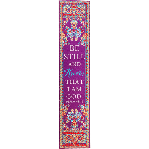 Mighty Woman of God, Themed Assortment of 4 Woven Fabric Bible Verse Bookmarks, Silky Soft & Flexible Religious Bookmarkers for Novels Books & Bibles, Woven Design, Memory Verse Gift