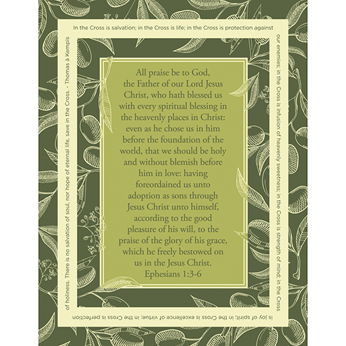 Olive Wood Cross Magnet with Hanging Hole