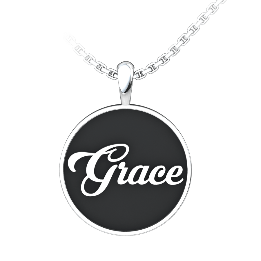 Grace Sterling Silver Pendant with 18 inch chain