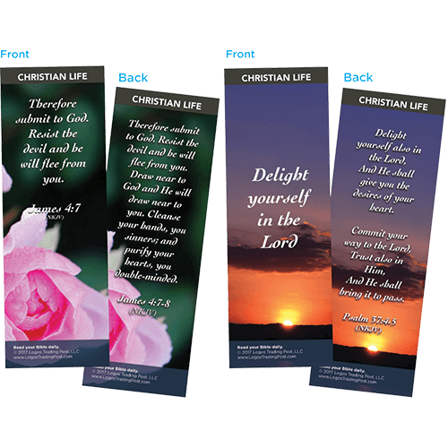 Bible Verse Bookmarks Variety Pack of 60 - Assortment 4