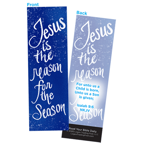 Children and Youth Christmas Bookmark - Jesus is the Reason for the Season - Isaiah 9:6, Pack of 25