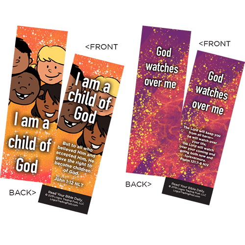 Children's Memory Verse Bookmarks, Variety Pack of 60 - Assortment 6