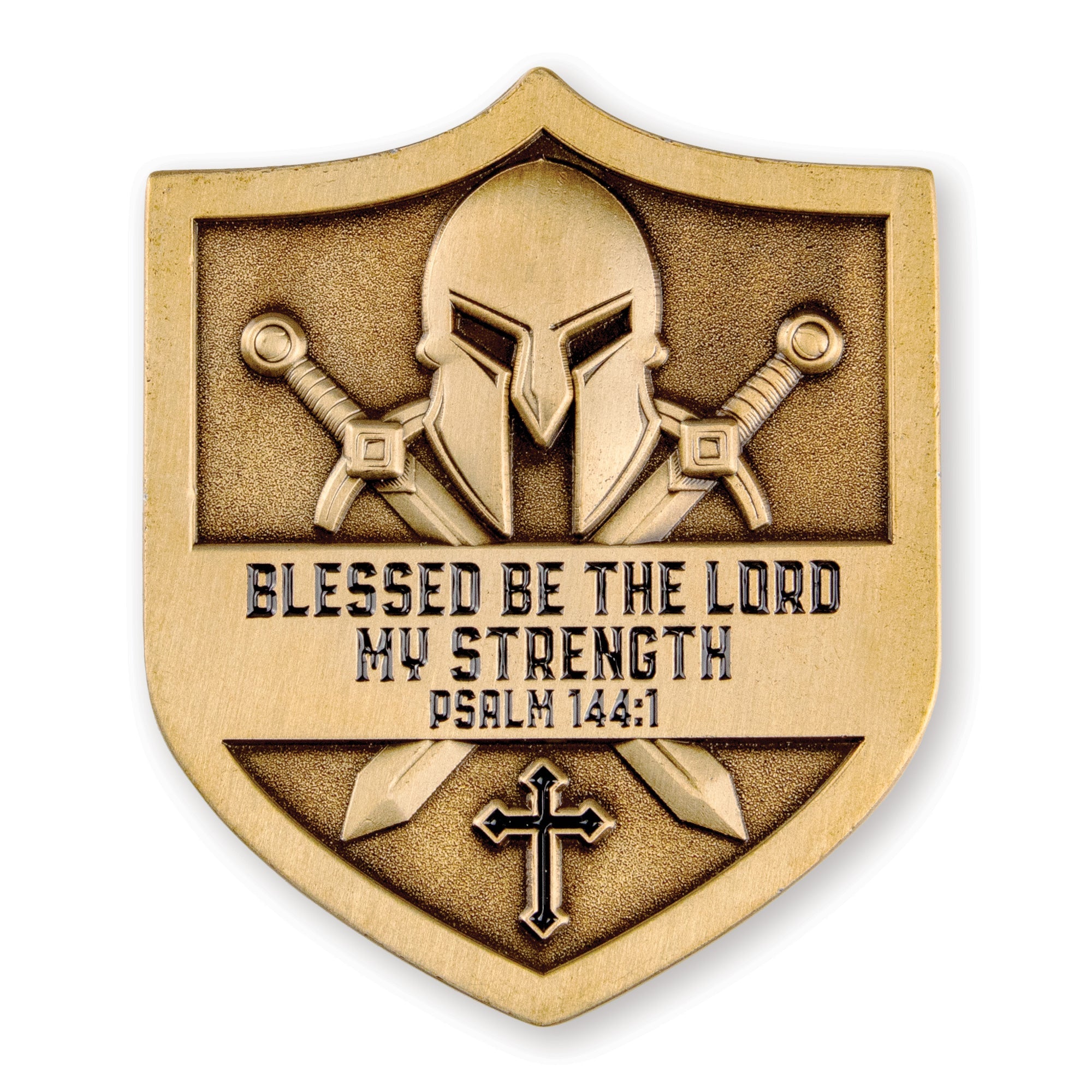 Iron Sharpens Iron Shield Challenge Coin Shield Crest