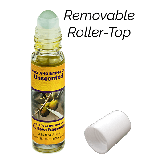 Unscented Holy Land Anointing Oils from Israel, Bulk Set of 6 Bottles, 1/4 oz Each, Made in Jerusalem from Local Herbs and Essences, Aceite de la unción santa no lleva fragrancia