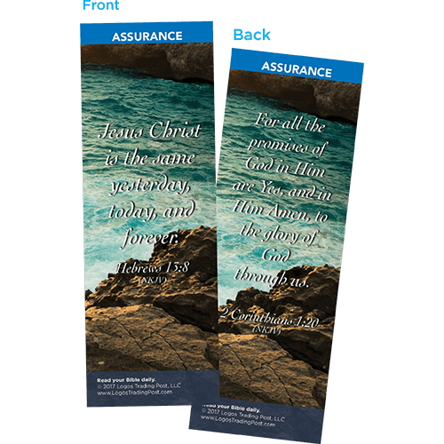 Jesus Christ is the Same Yesterday, Today and Forever Bookmarks, Pack of 25 - Christian Bookmarks