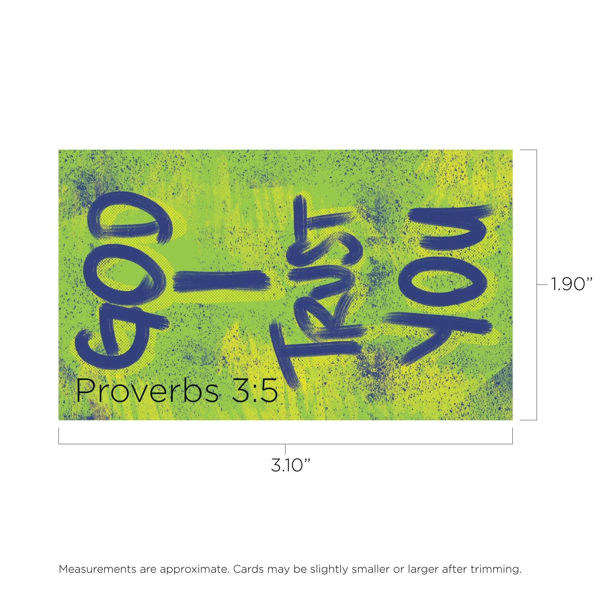 Children and Youth, Pass Along Scripture Cards, God I Trust You, Proverbs 3:5, Pack of 25