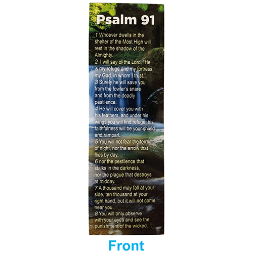 Psalm 91 - The Lord is My Refuge Bookmarks, Pack of 50 - Christian Bookmarks