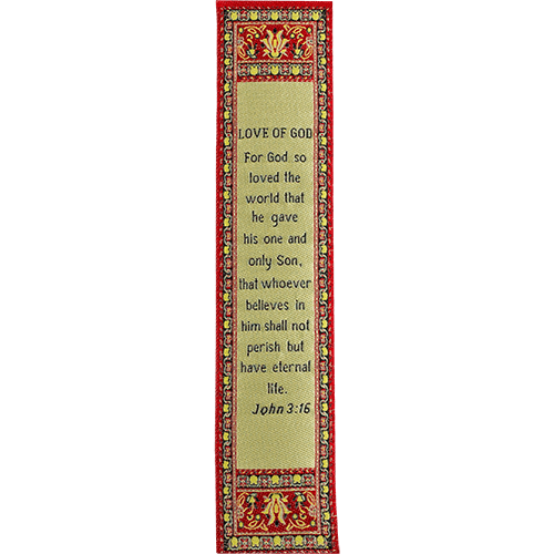 silky soft fabric bible verse bookmark #4