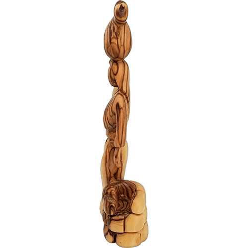 Holy Land Olive Wood Statue - Woman at the Well, 9"