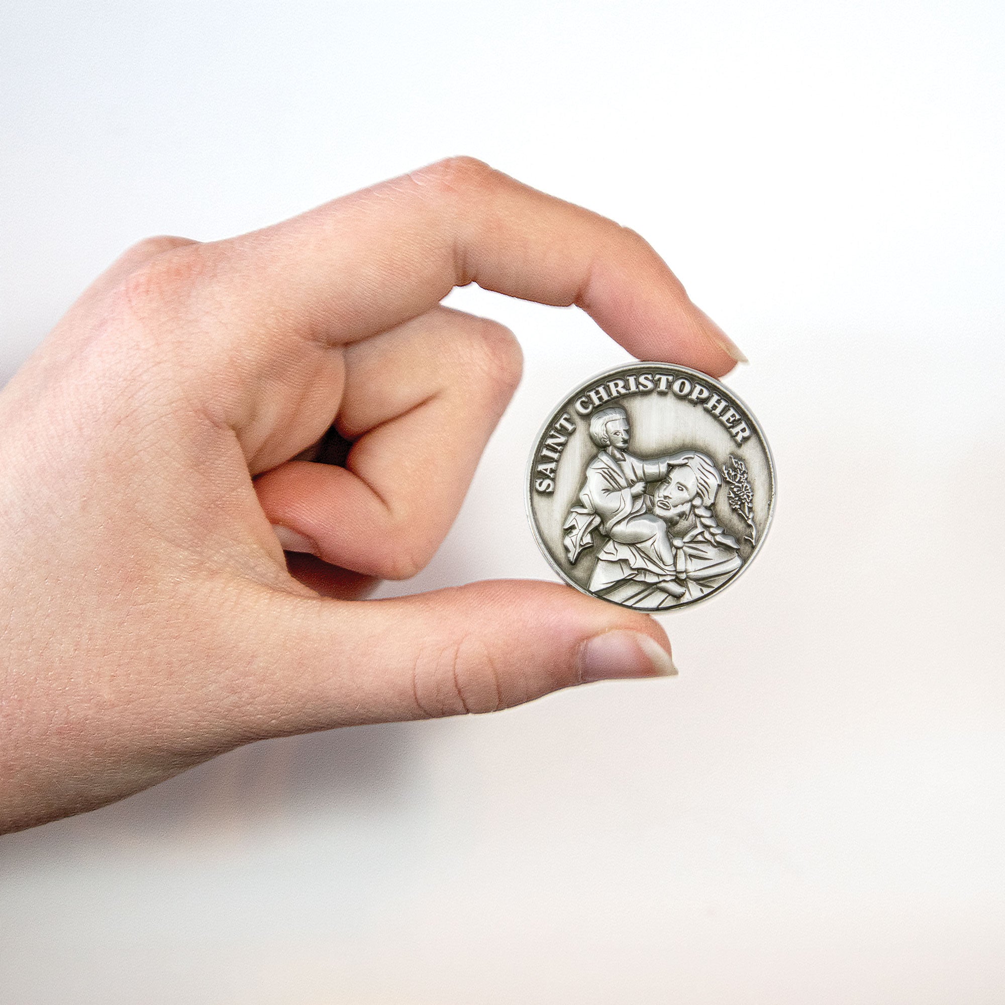St Christopher, Patron Saint of Travelers Love Expression Coin