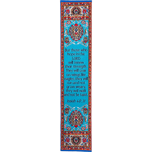 silky soft fabric bible verse bookmark #3
