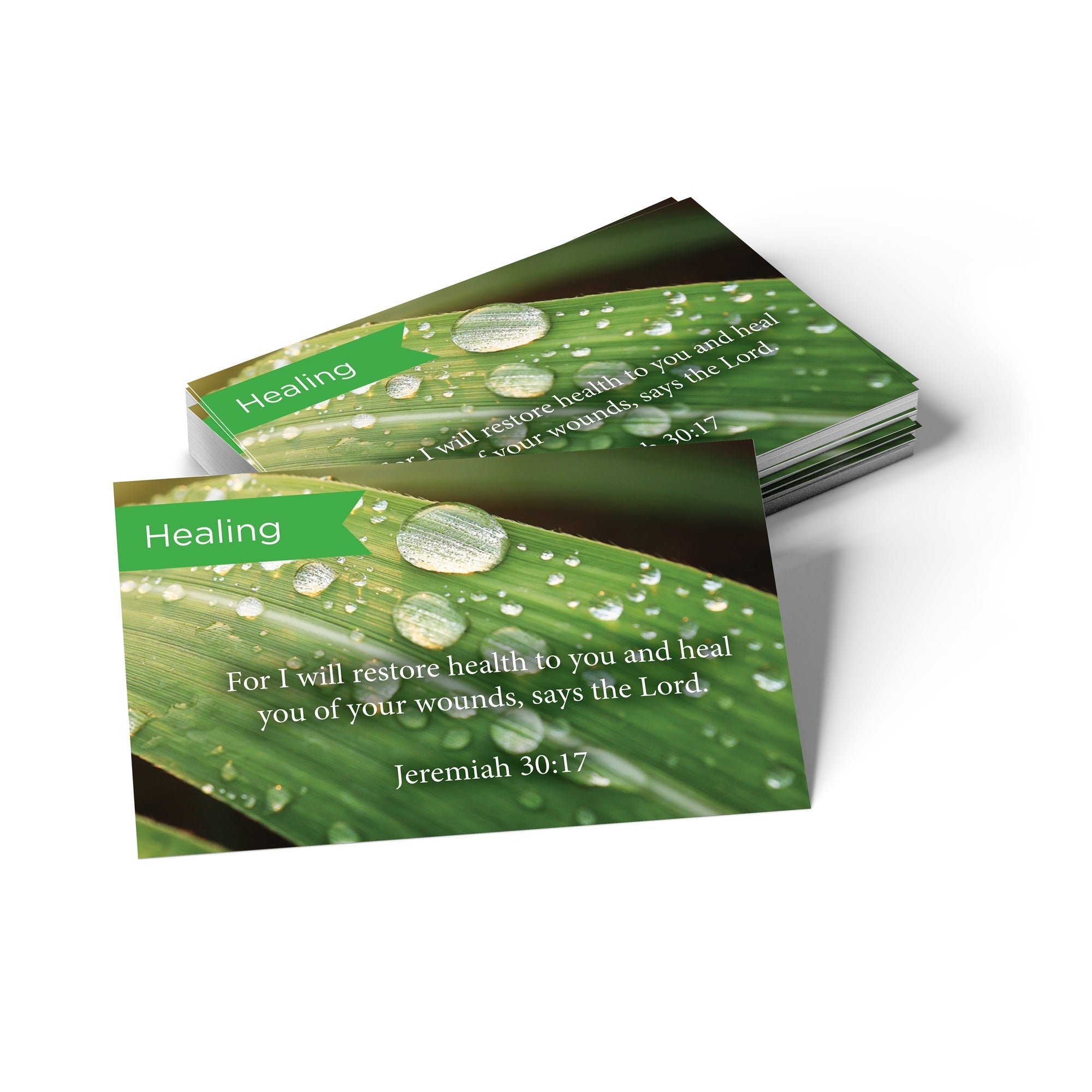 Pass Along Scripture Cards, Healing, Jeremiah 30:17, Pack 25