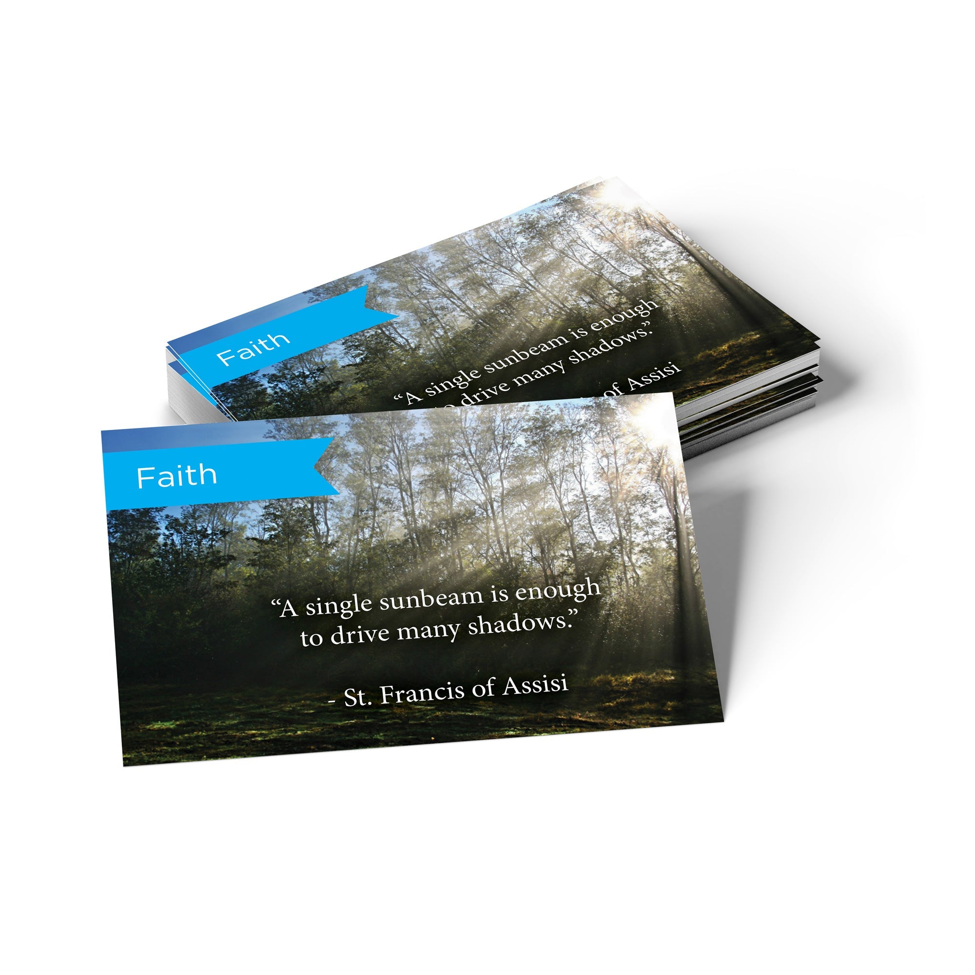 Faith, St. Francis, Pass Along Scripture Cards, Pack 25
