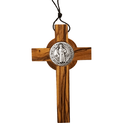 Saint Benedict 3" Cross Necklace - Small