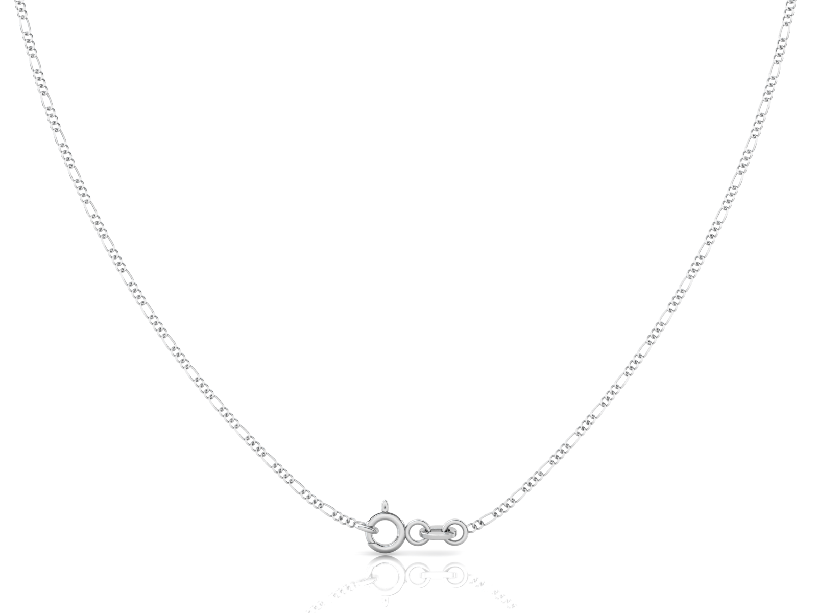 Figaro (1.6mm) Sterling Silver Chain, 18", 20", 24", 30"