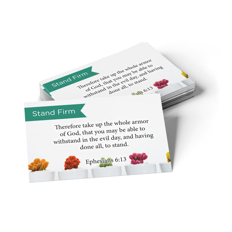 Pass Along Scripture Cards, Stand Firm, Eph, 6:13, Pack 25