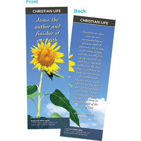 Jesus, The Author and Finisher of Our Faith Bookmarks, Pack of 25 - Christian Bookmarks