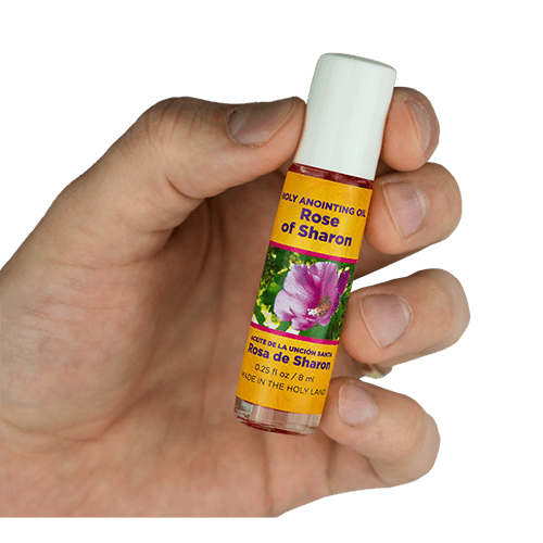 Rose of Sharon Anointing Oil from Israel, Deluxe Gift Box Set - Gold