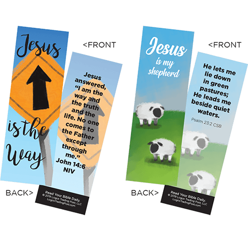 Children's Memory Verse Bookmarks, Variety Pack of 60 - Assortment 6