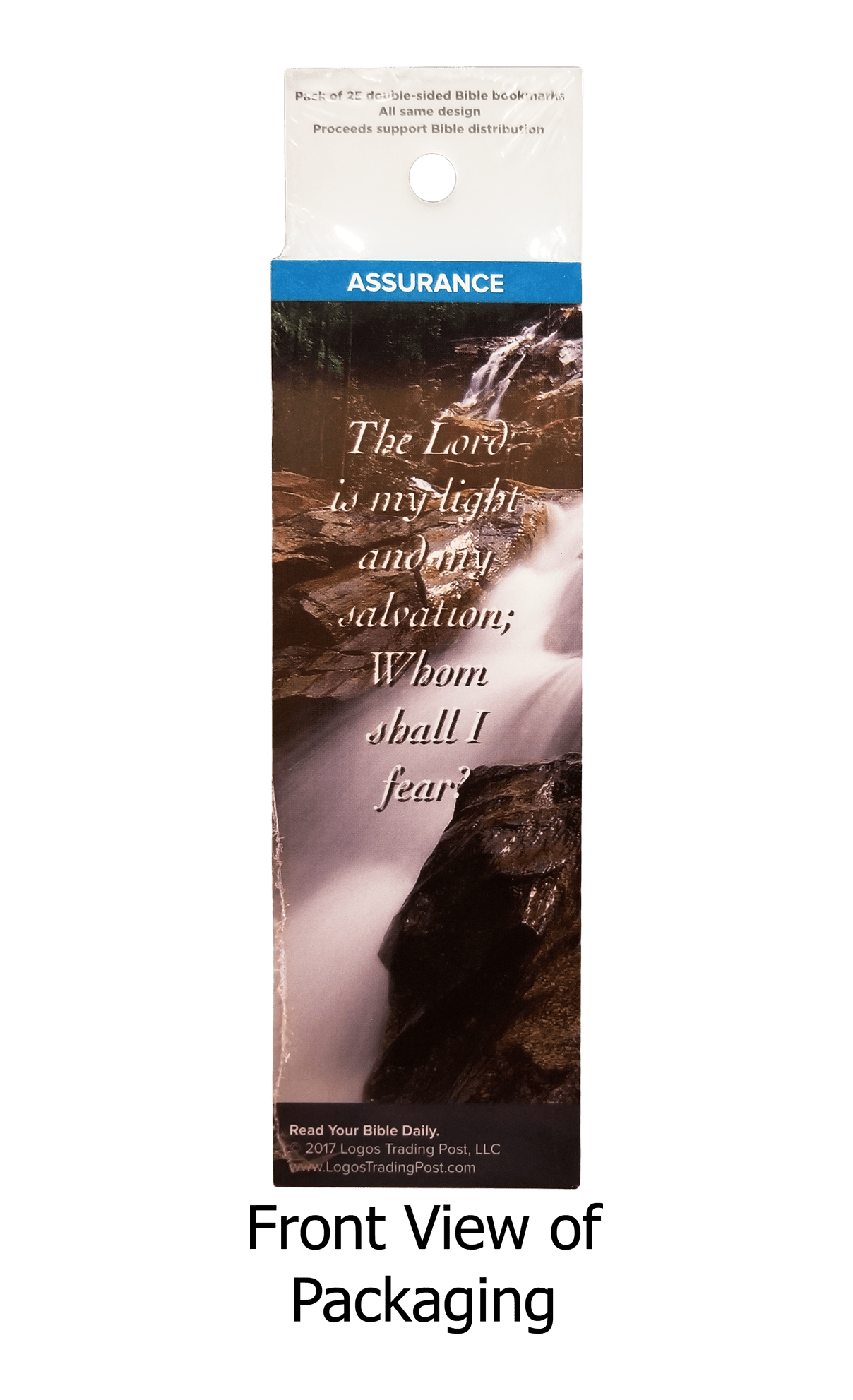 The Lord is My Light and My Salvation Bookmarks, Pack of 25 - Christian Bookmarks