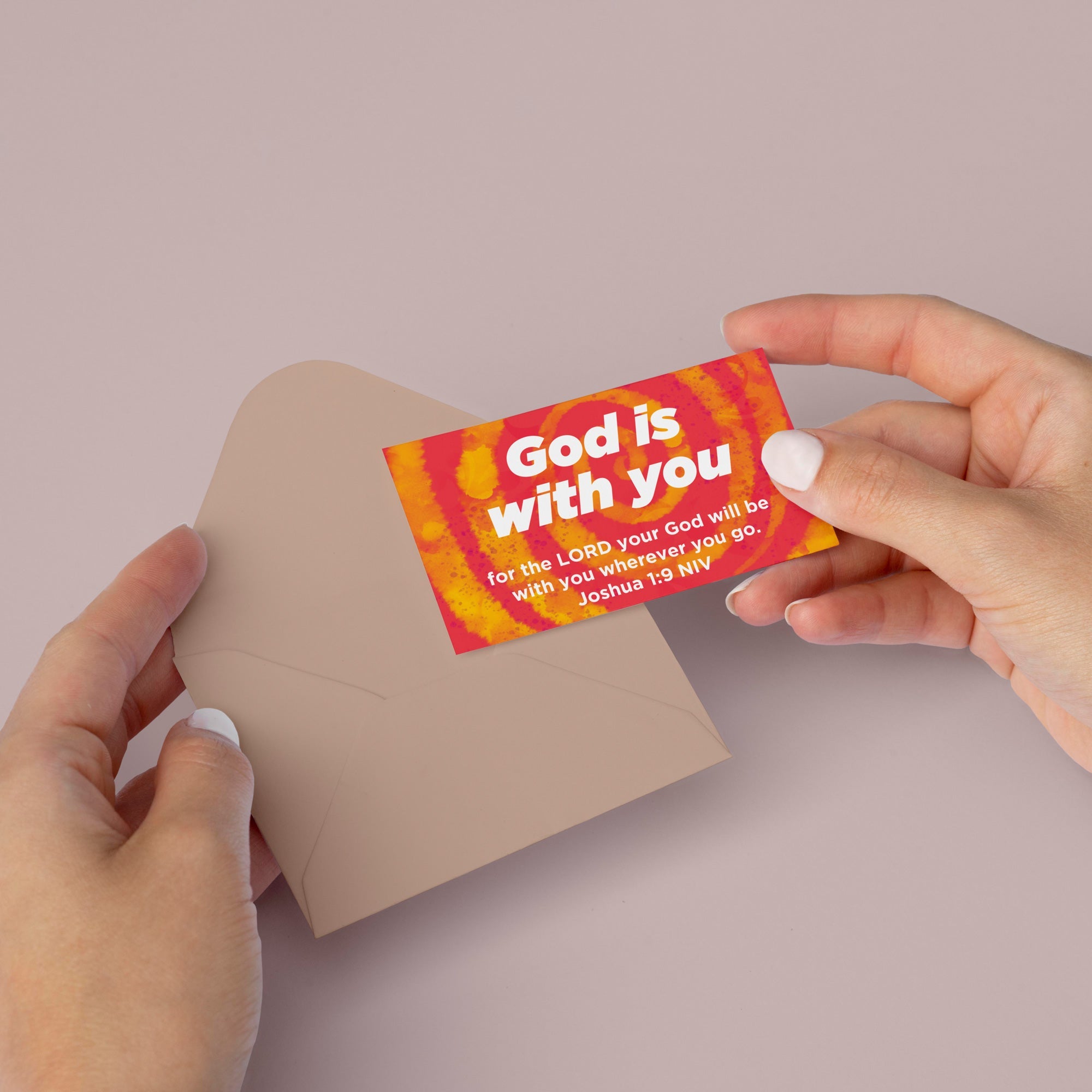 Children and Youth, Pass Along Scripture Cards, God is With You, Joshua 1:9, Pack of 25