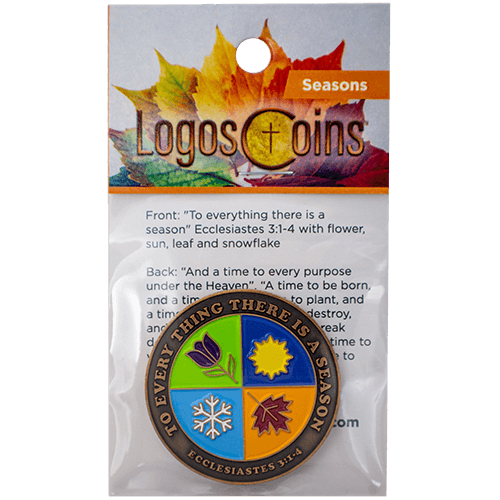 A Season For Everything Antique Gold Plated Christian Coin - Ecclesiastes 3:1-4