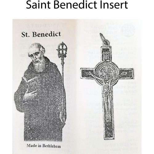 Saint Benedict 3" Cross Necklace - Small