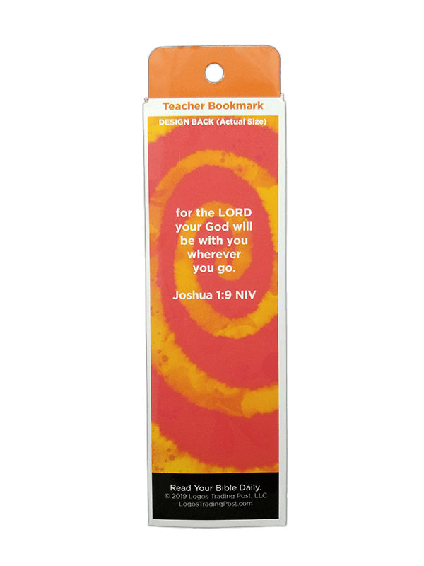 Children's Christian Bookmark, God is With You, Joshua 1:9 - Pack of 25 - Logos Trading Post, Christian Gift