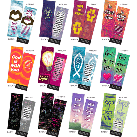 Children's Memory Verse Bookmarks, Variety Pack of 60 - Assortment 5