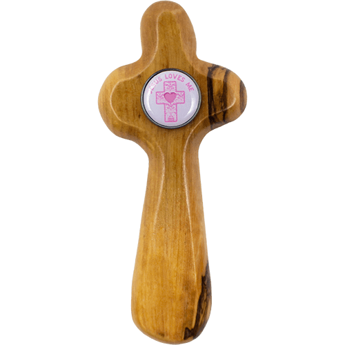 Girls Baptism - Medium Deluxe Comfort Cross in Gift Box