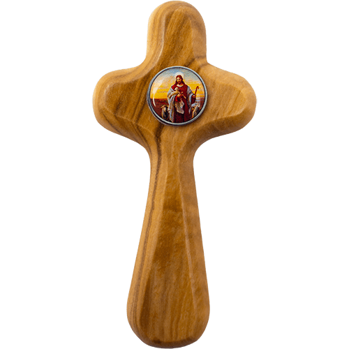 Good Shepherd Confirmation - Medium Deluxe Comfort Cross in Gift Box
