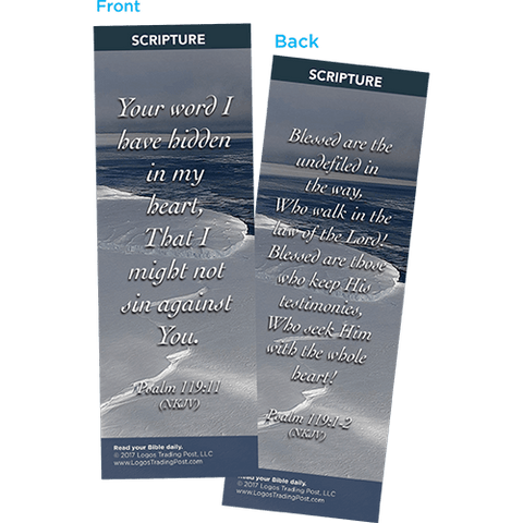 Your Word I Have Hidden in My Heart Bookmarks, Pack of 25 - Christian Bookmarks