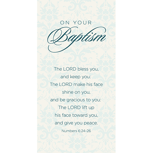 Boys Baptism - Medium Deluxe Comfort Cross in Gift Box prayer card