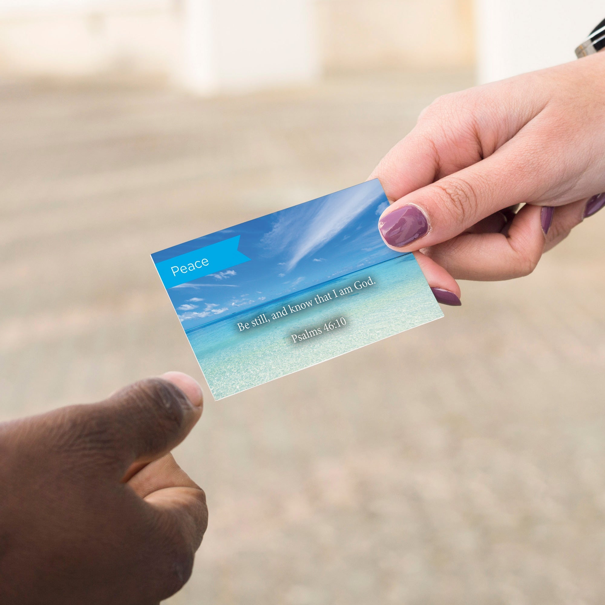 Pass Along Scripture Cards, Peace, Be Still, Psalms 46:10, Pack 25