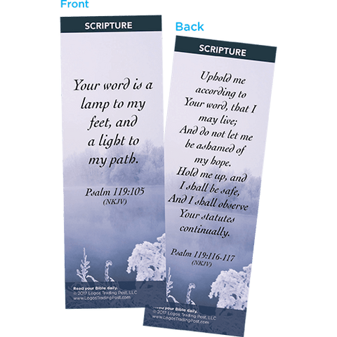 Your Word is a Lamp to My Feet Bookmarks, Pack of 25 - Christian Bookmarks