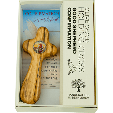 Good Shepherd Confirmation - Medium Deluxe Comfort Cross in Gift Box