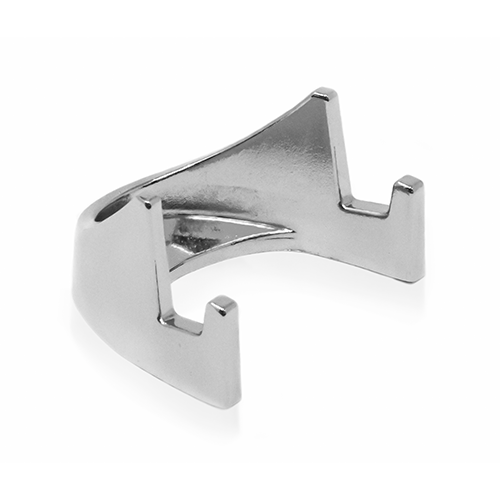 challenge coin holder display with silver finish