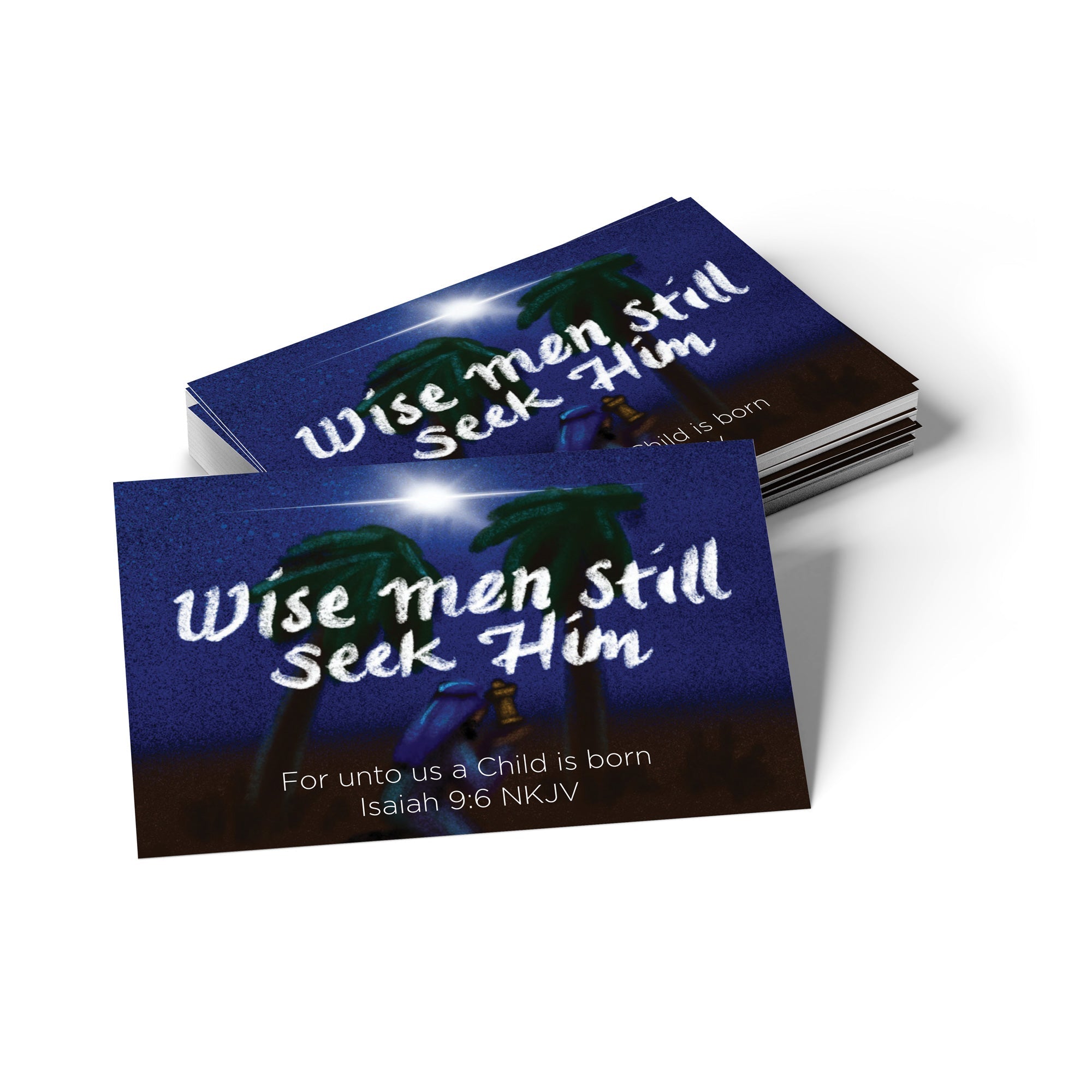 Christmas, Pass Along Scripture Cards, Wise Men Still Seek Him, Isaiah 9:6, Pack of 25
